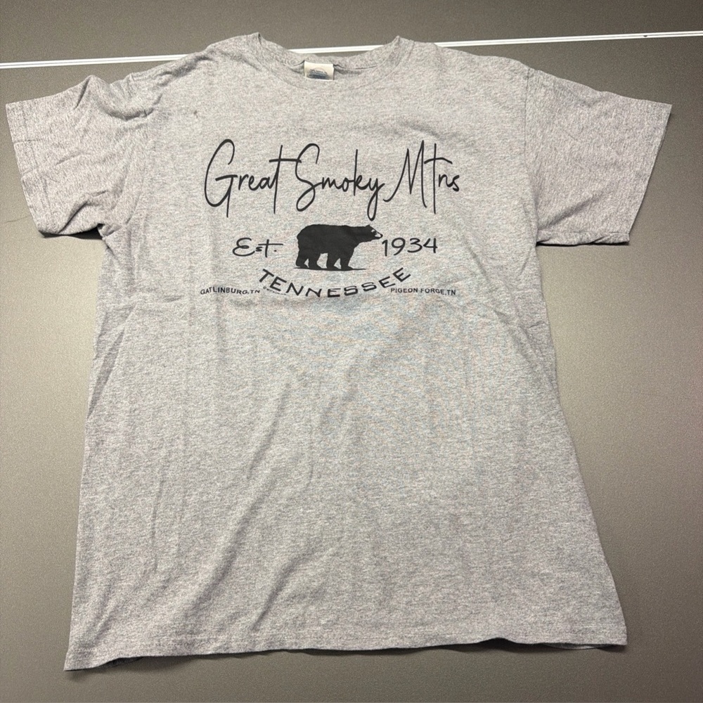 National Parks Smoky‎ Mountains 1926 Gray Heather Short Sleeve T-Shirt Unisex M